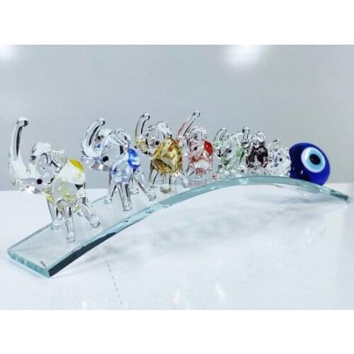 Modern Ired Me Evil Eye Sevens Elephant Figured Glass Cornucopia trinket trinket baratija حلية орнаментальный