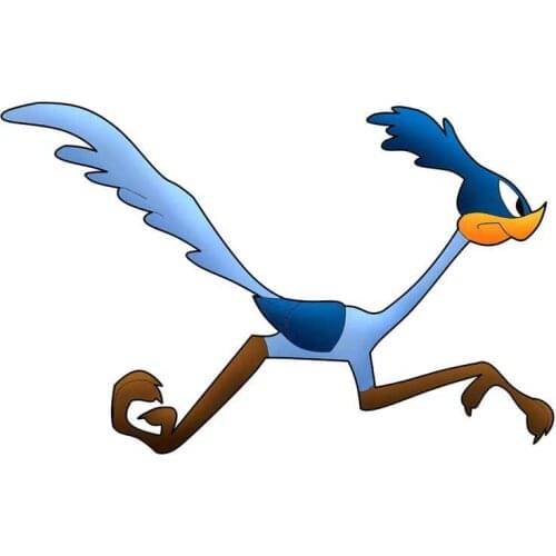 Funny for Clip Art Road Runner Cartoon Fine Car Stickers PVC Waterproof Fashion Occlusion Scratch Self-adhesive Cars Decal Decor