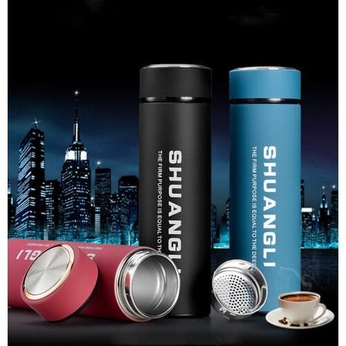 1PC 304 stainless steel vacuum cup frosted leak-proof thermos water bottle High-grade Car Business People Insulation Cup ENY 007
