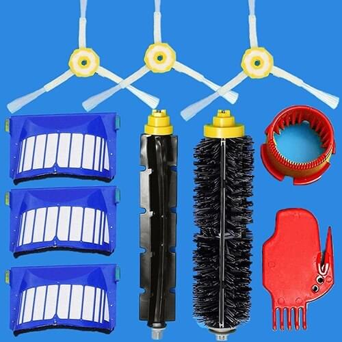 10 Pcs Replacement Vacuum Part Brush Filter Kit for iRobot Roomba Vacuum Cleaner