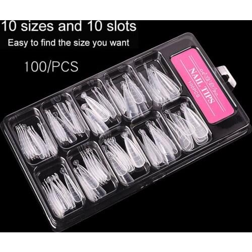 100PCS Quick Building Nail Mold Tips Nail Dual Form Mold Set Finger Extension Nail Art Nail Extension Tool Manicure Tool