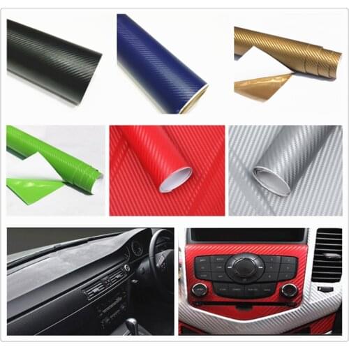 127cmx10cm car carbon fiber film waterproof DIY decoration for Ford C-MAX Flex B-MAX Atlas Territory Formula Vertrek