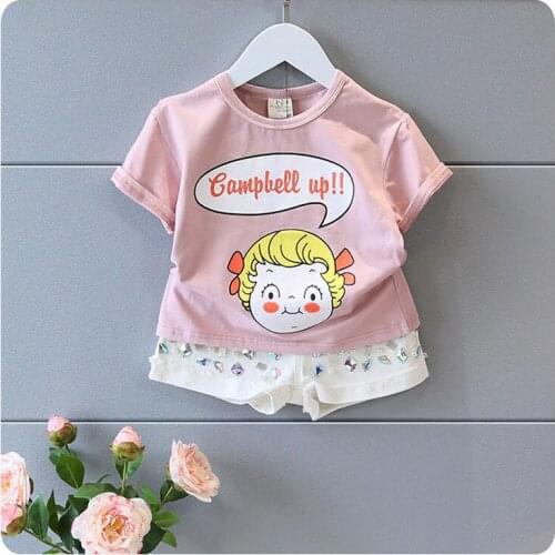 Childrens Garment 2016 Summer Wear New Product Children Cartoon Girl Pullover Pity Jacket Undershirt Girl Garment
