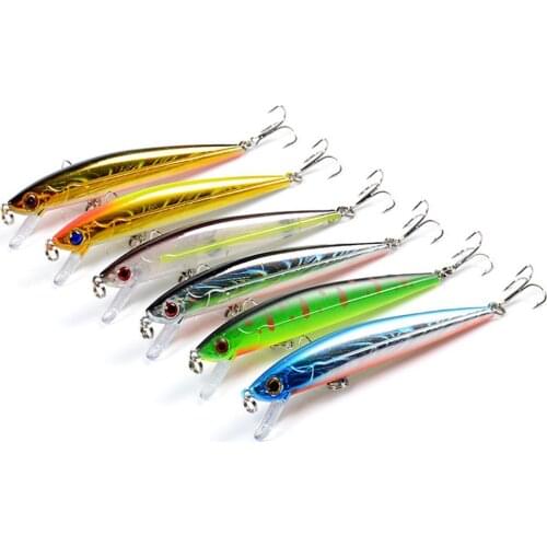 6-color Minnow Fishing Lure Bait 11cm/9.2g Bionic Artifical Lure Plastic Hard Lure