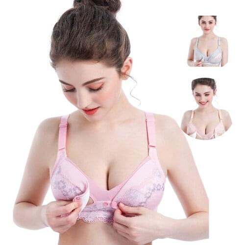 Pregnant Women Without Steel Ring Before Confinement Breastfeeding Breastfeeding Bra Pure Cotton Anti-glare Underwear