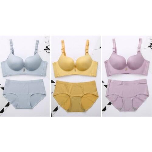Woman Nothing Steel Ring Bras Suit Adjust Type Vice- Breast Nothing Trace Bra Sexy Deep U Cup Bras For Women Underwear Suits