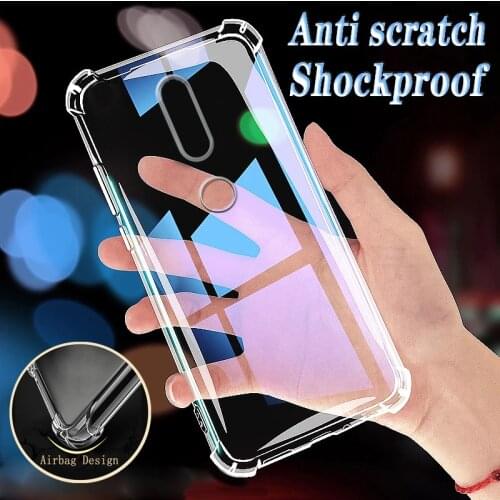 Case For Nokia 2.4 2 2.1 2.2 2.3 Cover For Nokia 3 3.1 3.2 4.2 5.1 5.3 6 7 7.1 8 8.3 5G Four Corners Inflatable Airbag Anti Case