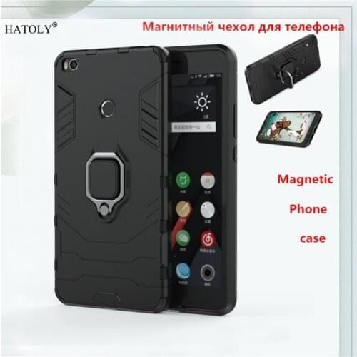 For Xiaomi Mi Max 2 Case Shockproof Bumper Magnetic Ring Holder Silicon Armor Back Cover Mi Max 2 Phone Case For Xiaomi Mi Max 2