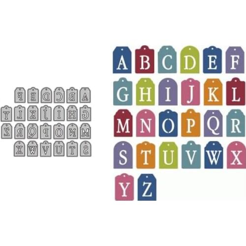 Metal Cutting Dies Alphabet Background Scrapbooking Paper Craft Punch Knife Embossing Art Cutter Dies