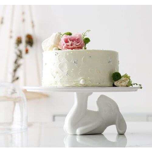 CUTE RABBIT FRUIT BREAD PLATE CAKE SNACK PLATE AFTERNOON TEA DESSERT TRAY BIRTHDAY PARTY WEDDING DECORATION CERAMIC PLATE