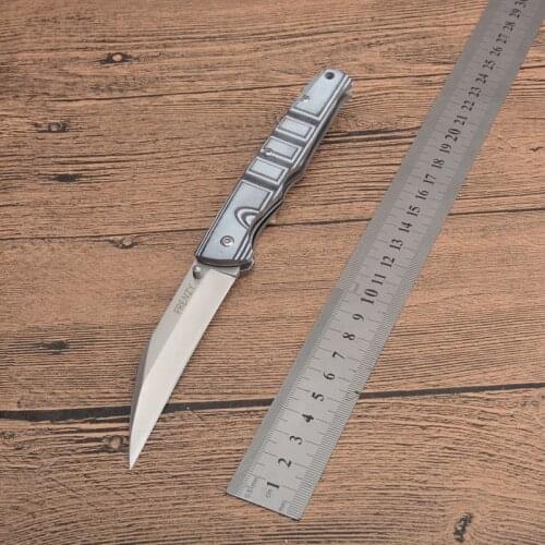 New Arrival folding pocket knife 8cr18 blade G10 handle outdoor camping hunting Tactical survival Utility fruit knives EDC tools