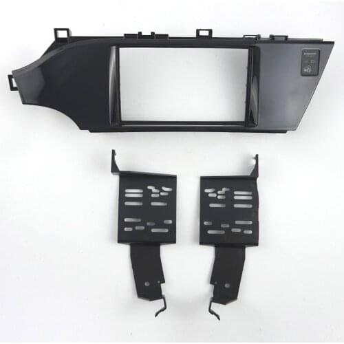 Double Din Car Facia for Toyota Avalon 2013+ (Left Wheel) Radio DVD Stereo CD Panel Dash Kit Trim Fascia Face Plate Frame