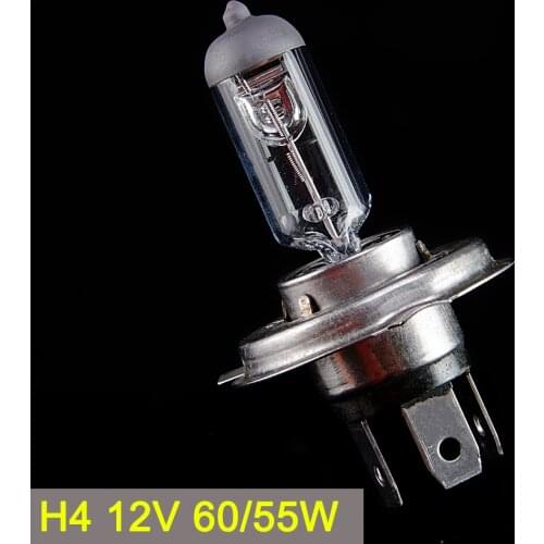SINOVCLE H4 12V 60/55W Clear 3800K Headlight Bulb Glass Car Halogen Light