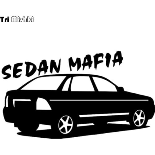 Tri Mishki HZX051 11.5*20cm car sticker sedan mafia for vaz lada priora auto car stickers