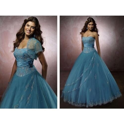 Vestido de noiva 2018 sexy sweetheart Embroidery beading Prom Ball gown Quinceanera Mother of the Bride Dresses with Jacket