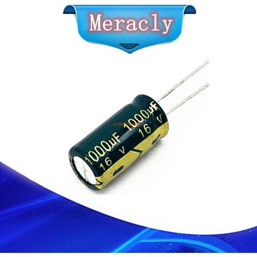 200pcs/lot P92 1000uf16V Low ESR/Impedance high frequency aluminum electrolytic capacitor size 8*16 16V 1000uf 20