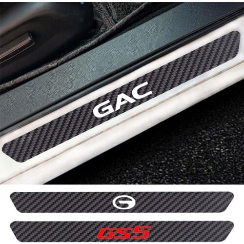4PCS Car Door Sill Anti kick Stickers Carbon Fiber Auto Door Sticker For GAC NE Trumpchi Hycan 007 Aion M8 M6 GS5 GS4 ALON V S Y