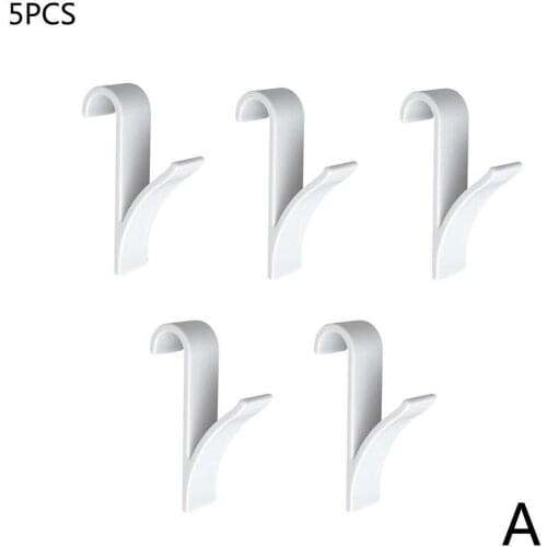 5pcs White/Transparent Multifunction Radiator Hook Clothes Unbrella Plastic Rack Bathroom Decor Quality Towel Hook High V1X6