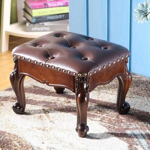 Small Chair Cover Banco Madera Footstool Pouf Chambre Storage Taburete Cocina Poef Ottoman Sgabello Tabouret Foot Stool