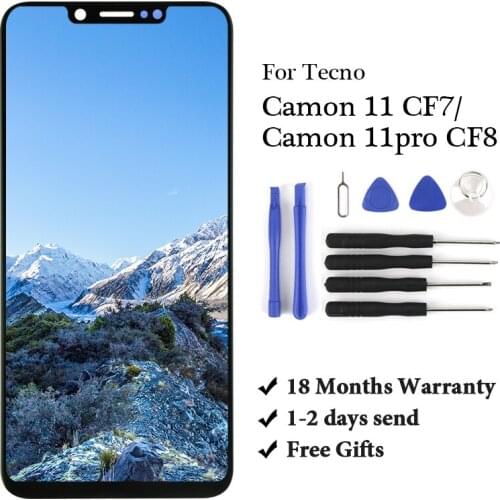 10 PCS Brand New For Tecno camon 11 CF7 Lcd Digitizer High Quality Assembly Replacement For camon 11pro CF8 Screen Spair Part