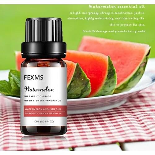 Watermelon Essential Oil, 100% Pure Diffuser Oil Watermelon Oil for Diffuser, Massage, Skin Care, Yoga, Sleep