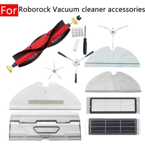 For Xiaomi Roborock T6 T61 T65 P5 T7 T4 T7PRO S4 S5 S5 MAX S6 S1 Main Side Brush Filter Rag Hanger Dust Box Vacuum Cleaner Xiomi
