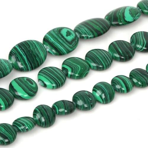 23-40pcs 38-40cm/strip Oblate Beads Loose Bedas For Jewelry Making Findings Necklace Bracelet Earrings Findings