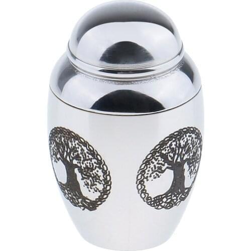 3 Pieces Stainless Steel Small Memorial Ashes Urn Keepsake Jar Vial Funeral