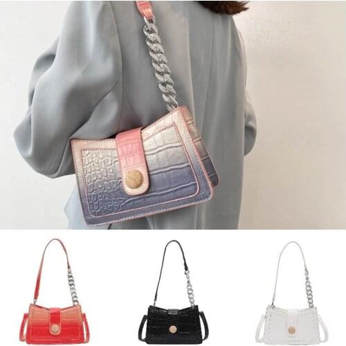 Crocodile print 2021 new summer fashion chain bag shoulder purse