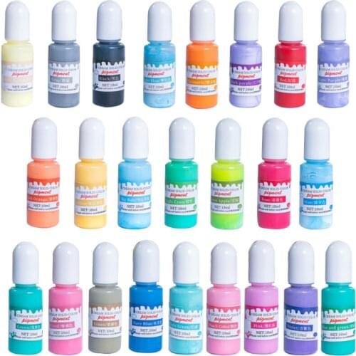 L5YD 24 Colors Epoxy UV Resin Pigment Opaque Liquid Epoxy UV Resin Dye Resin Colorant