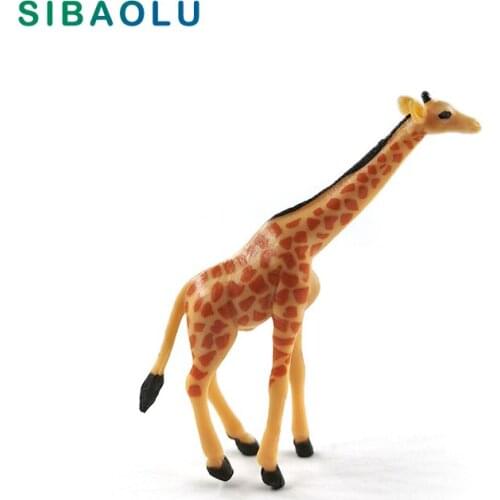 Simulation Small Giraffe Figurine Animal Model DIY Home Decor Figure Miniature Fairy Garden Decoration Accessories Modern Statue