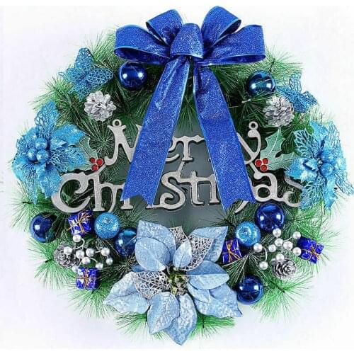 Christmas Wreath Garland Ball Cone Xmas Ornaments Window Door Decoration Christmas Pendant Christmas Decorations for Home