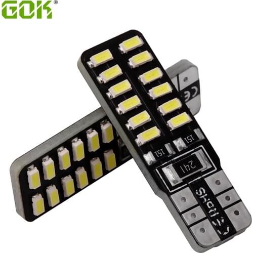 Super Bright! T10 W5W T10 led canbus 194 168 3014 led t10 24SMD Canbus NO ERROR Car Auto Bulbs Indicator Light Parking Lamp