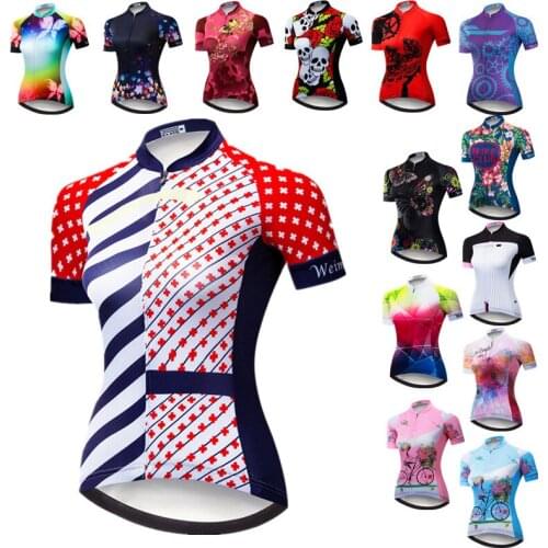 Weimostar 2021 Cycling Jersey Women Summer Racing Cycling Clothing Maillot Ciclismo Short Sleeve mtb Bike Jersey Bicycle Shirt