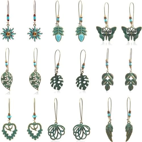 Women Bohemian Retro Temperament Long Earrings Hollow Beads Alloy Individuality Earrings Perfect For Women Seaside Ear Jewelry