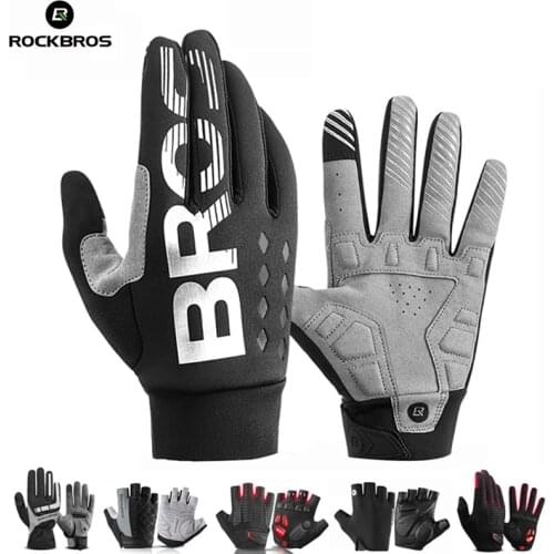 ROCKBROS Winter Sport Cycling Gloves Fleece Thermal Gloves Women Male Gloves for Below/Minus 10 Zero Anti-Water Windproof
