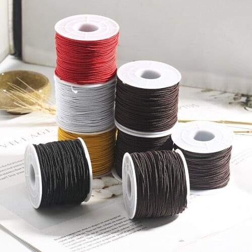 0.8/1/1.2/1.5mm Round Elastic Cord Beading Stretch Thread/String/Rope for DIY Jewelry Making Necklace Bracelet Material Supply