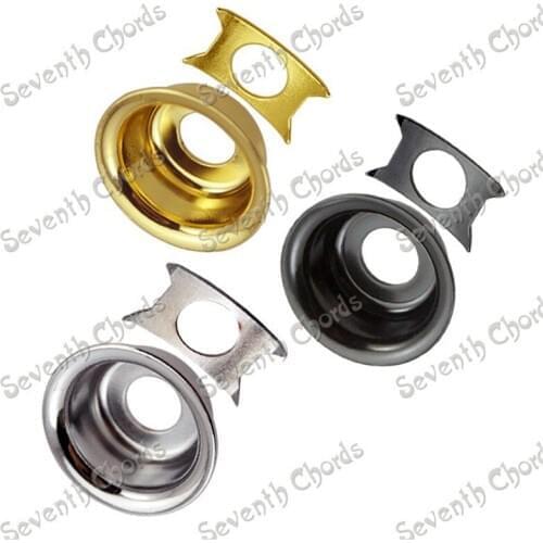 12 Pcs 3 Color Round Cup Electric Guitar Guitar Jack Plate Cover JackPlate W Retainer Clip . guitar accessories