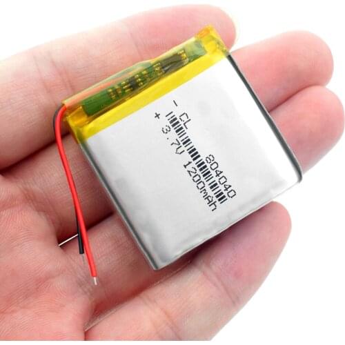 3.7V Lipo cells 804040 1200mah Lithium Polymer Rechargeable Battery For beauty instrument bluetooth GPS mobile Pocket MP4 MP5