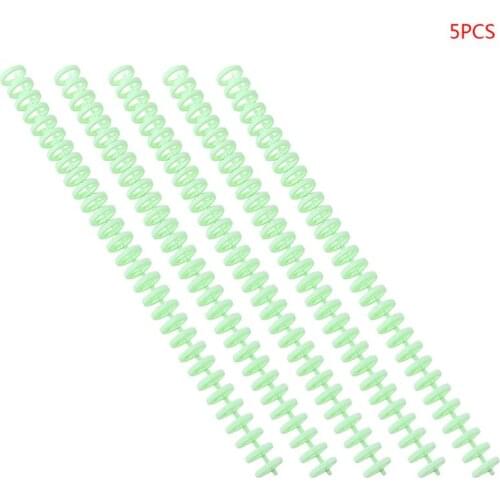 5pcs Plastic Loose Leaf Link Spiral Spring Circles Binder Ring for 30 Holes A4 Notebook Paper Book Scrapbook Stationery