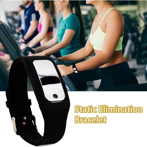 Car Door Static Elimination Bracelet Silicone Bracelet Autumn & Winter Body Anti-static With Wireless Intelligent Warning Light