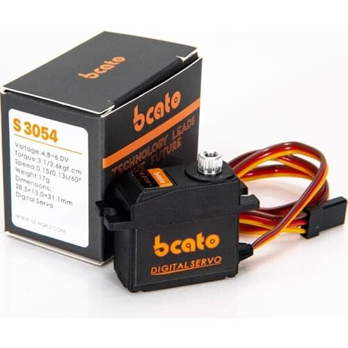 Bcato S3054 17g 3.5kg 0.13sec 23T Metal Gear Digital Servo for Rc FPV Helicopter Airplane Tail Servo