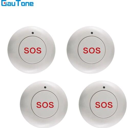 GauTone Wireless SOS Button Smart Home Gate Security Doorbell Panic Emergency button For 433MHz Home Burglar Alarm System