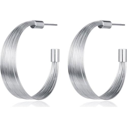 Big Circle Hoop Earrings For Women Retro New Alloy Round Female Earring Fashion Party Ear Jewelry pendientes mujer 2021