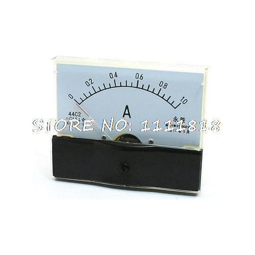 DC 0-1A Rectangle Analog Panel Current Meter Ammeter Gauge