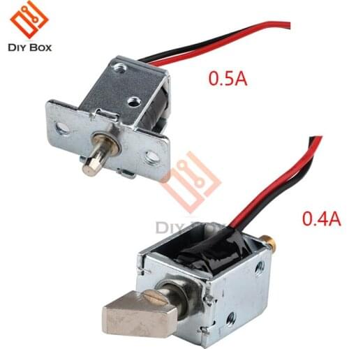 DC 12V 0.4A 0.5A Mini Long Upper Cover Slope Solenoid Lock Electric Control Switch Locks For Small Cabinet Doors Boxes