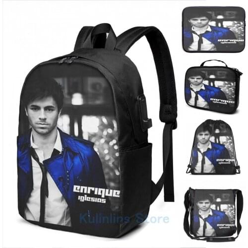 Graphic print On Tour Friend King of Latin Pop International USB Charge Backpack men School bags Women bag Travel laptop bag