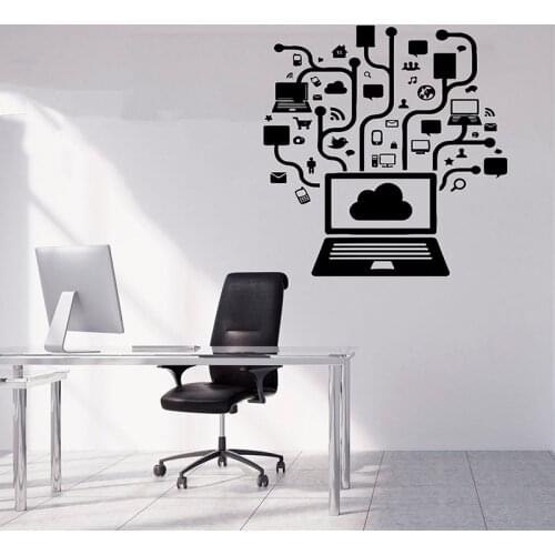 Gamer wall sticker computer wall decal video game gift game room decor boy room decal controller video game kid A11-056