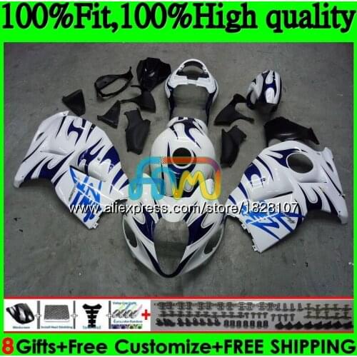 Injection For SUZUKI Hayabusa GSXR-1300 GSXR 1300 56BS.167 GSXR1300 08 09 10 Blue flames 11 12 2008 2009 2010 2011 2012 Fairing