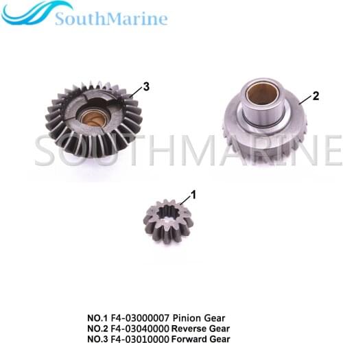 F4-03000007 F4-03010000 F4-03040000 Gear Set Kit for Parsun HDX Makara F4 F5 Boat Outboard Engine 4-stroke